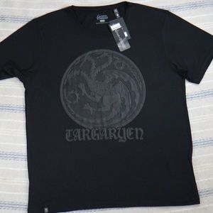 GAME OF THRONES Targaryen Crest Overlay Shirt RARE